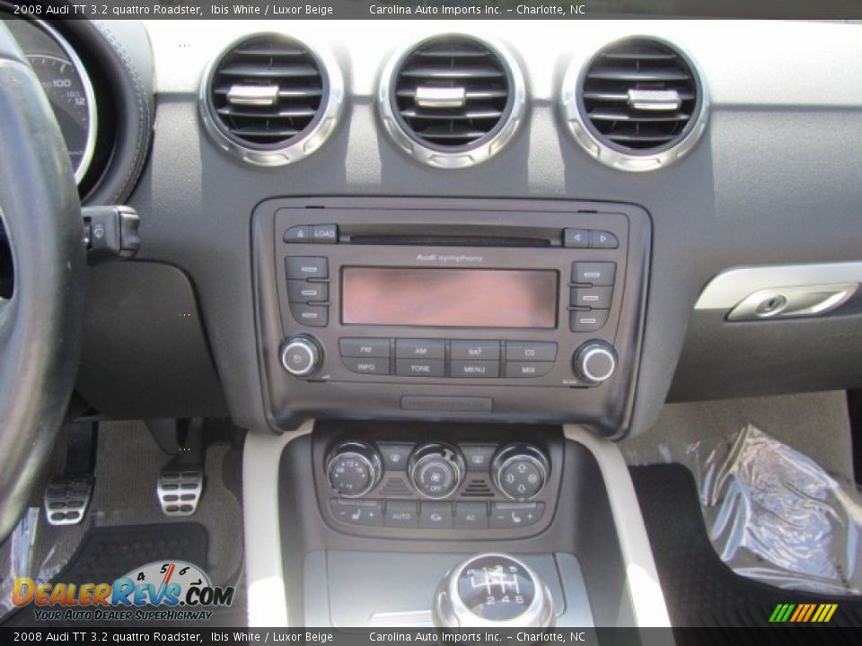 2008 Audi TT 3.2 quattro Roadster Ibis White / Luxor Beige Photo #18