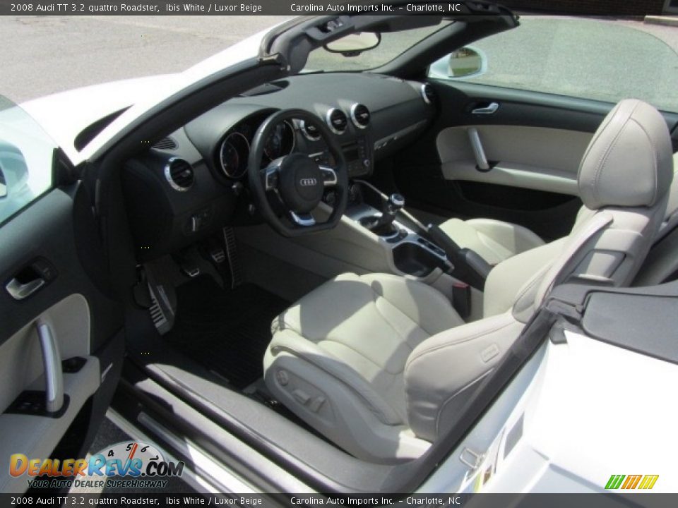 2008 Audi TT 3.2 quattro Roadster Ibis White / Luxor Beige Photo #19