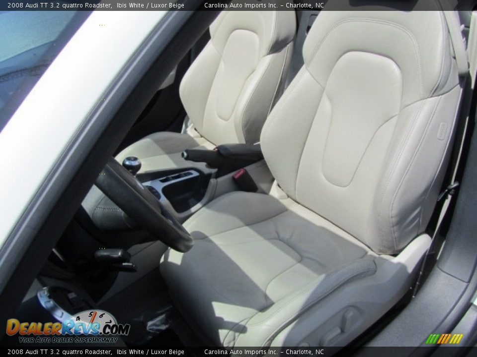 2008 Audi TT 3.2 quattro Roadster Ibis White / Luxor Beige Photo #21