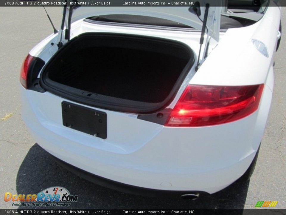 2008 Audi TT 3.2 quattro Roadster Ibis White / Luxor Beige Photo #22