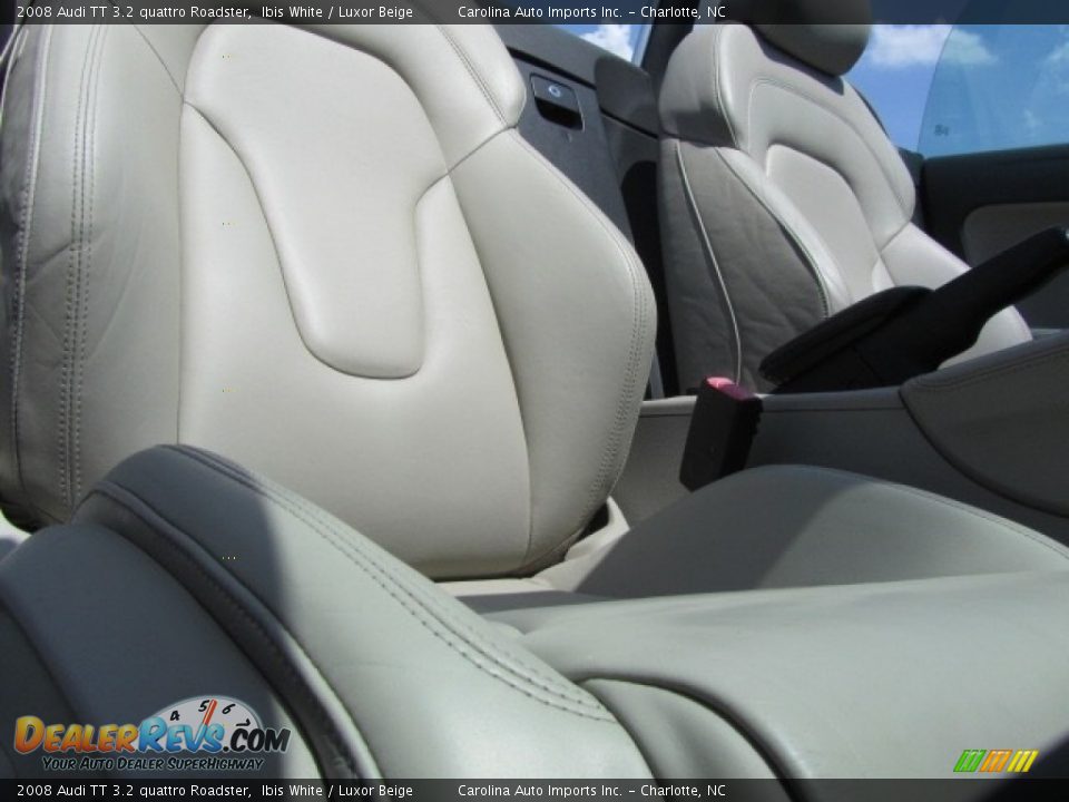2008 Audi TT 3.2 quattro Roadster Ibis White / Luxor Beige Photo #24