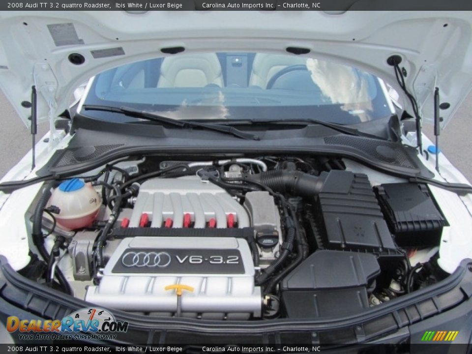 2008 Audi TT 3.2 quattro Roadster Ibis White / Luxor Beige Photo #25