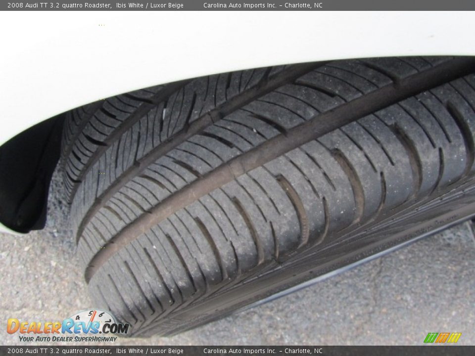 2008 Audi TT 3.2 quattro Roadster Ibis White / Luxor Beige Photo #27
