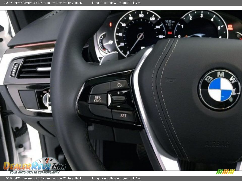 2019 BMW 5 Series 530i Sedan Alpine White / Black Photo #14