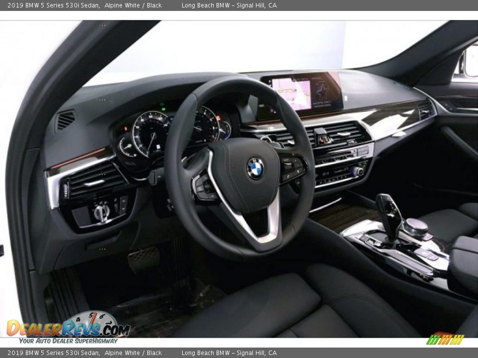 2019 BMW 5 Series 530i Sedan Alpine White / Black Photo #17