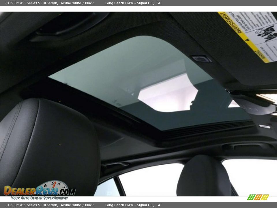 2019 BMW 5 Series 530i Sedan Alpine White / Black Photo #25