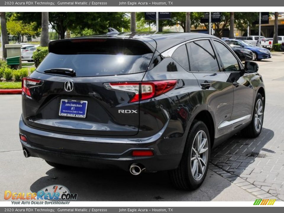 2020 Acura RDX Technology Gunmetal Metallic / Espresso Photo #7
