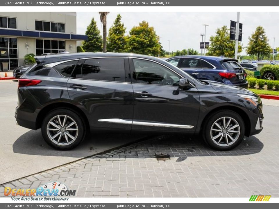 2020 Acura RDX Technology Gunmetal Metallic / Espresso Photo #8