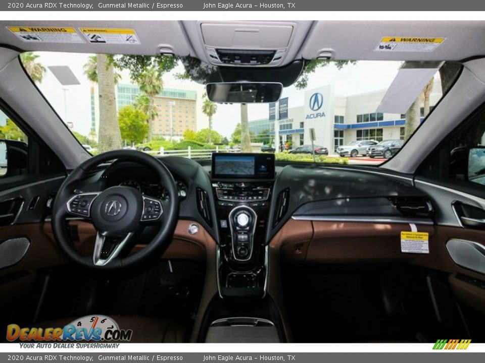 2020 Acura RDX Technology Gunmetal Metallic / Espresso Photo #9