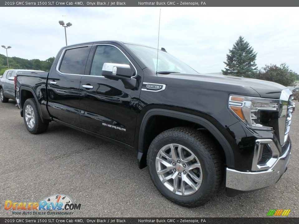 2019 GMC Sierra 1500 SLT Crew Cab 4WD Onyx Black / Jet Black Photo #3