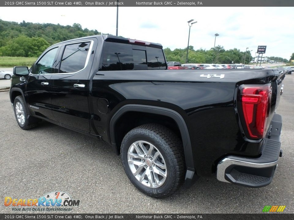 2019 GMC Sierra 1500 SLT Crew Cab 4WD Onyx Black / Jet Black Photo #7