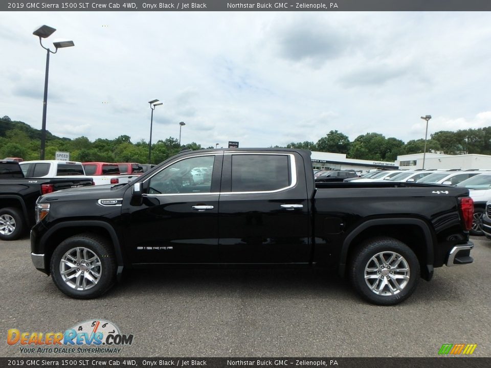 2019 GMC Sierra 1500 SLT Crew Cab 4WD Onyx Black / Jet Black Photo #8