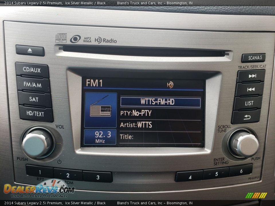 2014 Subaru Legacy 2.5i Premium Ice Silver Metallic / Black Photo #18