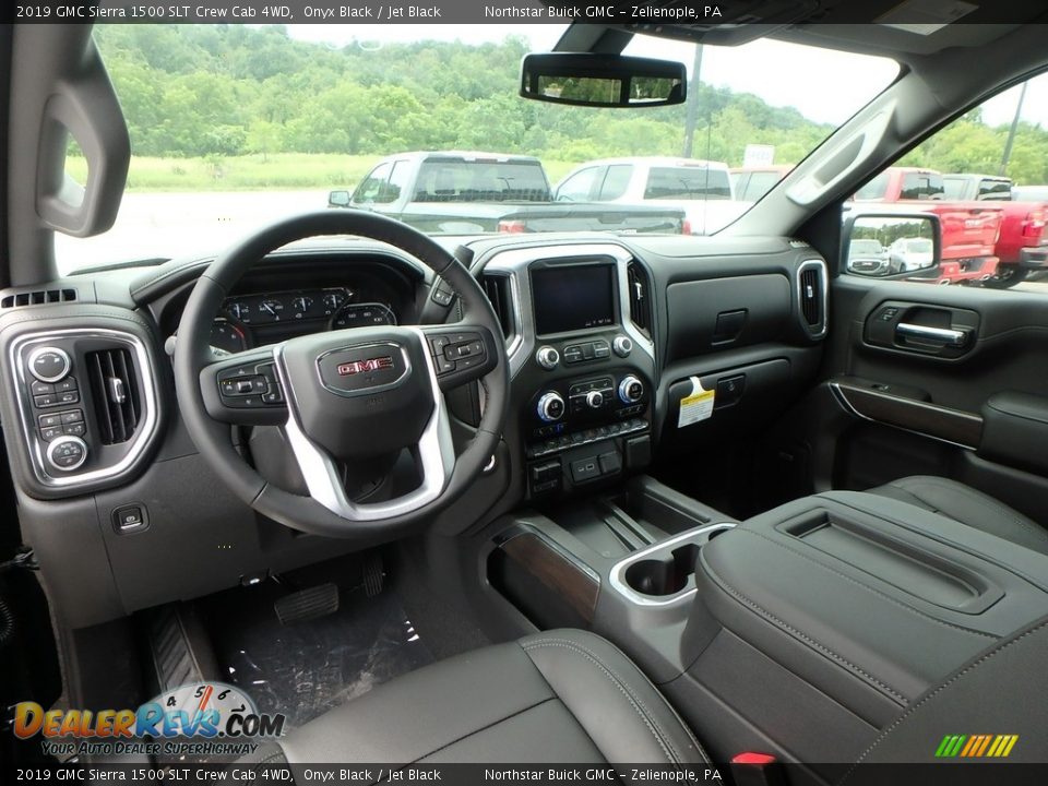 2019 GMC Sierra 1500 SLT Crew Cab 4WD Onyx Black / Jet Black Photo #12