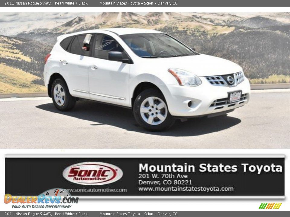 2011 Nissan Rogue S AWD Pearl White / Black Photo #1