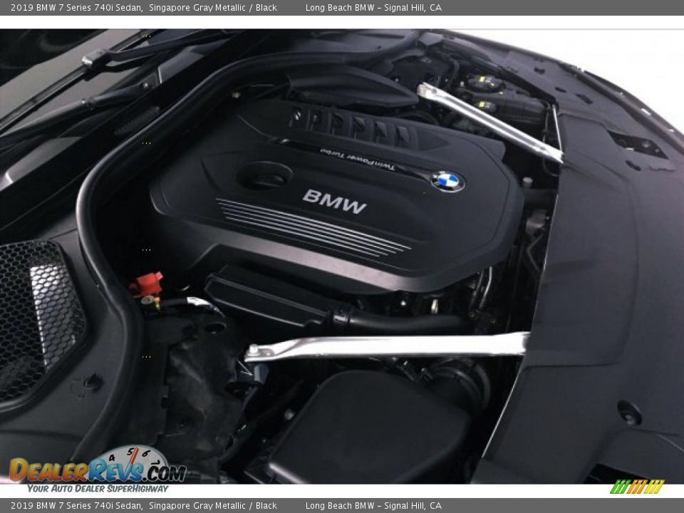 2019 BMW 7 Series 740i Sedan Singapore Gray Metallic / Black Photo #27