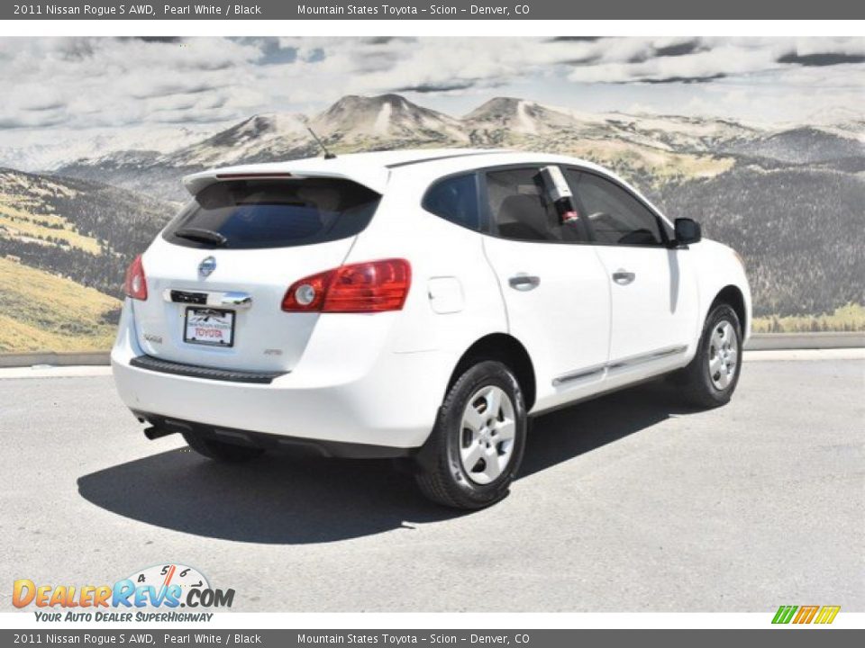 2011 Nissan Rogue S AWD Pearl White / Black Photo #3