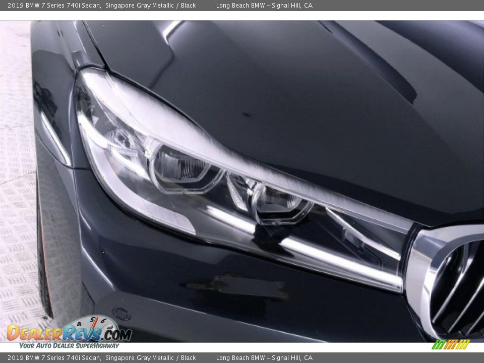 2019 BMW 7 Series 740i Sedan Singapore Gray Metallic / Black Photo #28