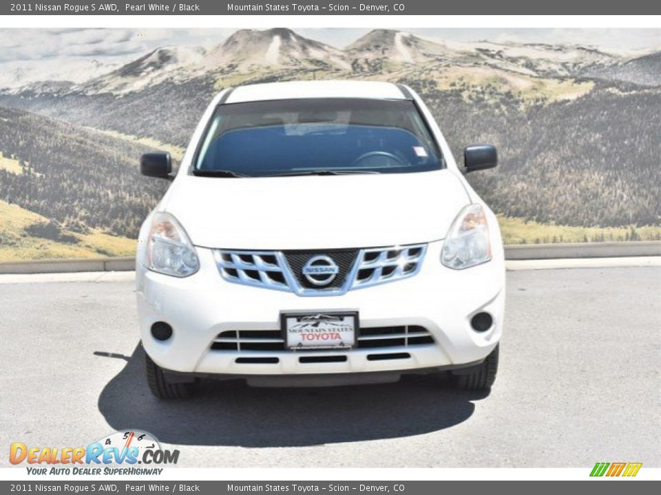 2011 Nissan Rogue S AWD Pearl White / Black Photo #4