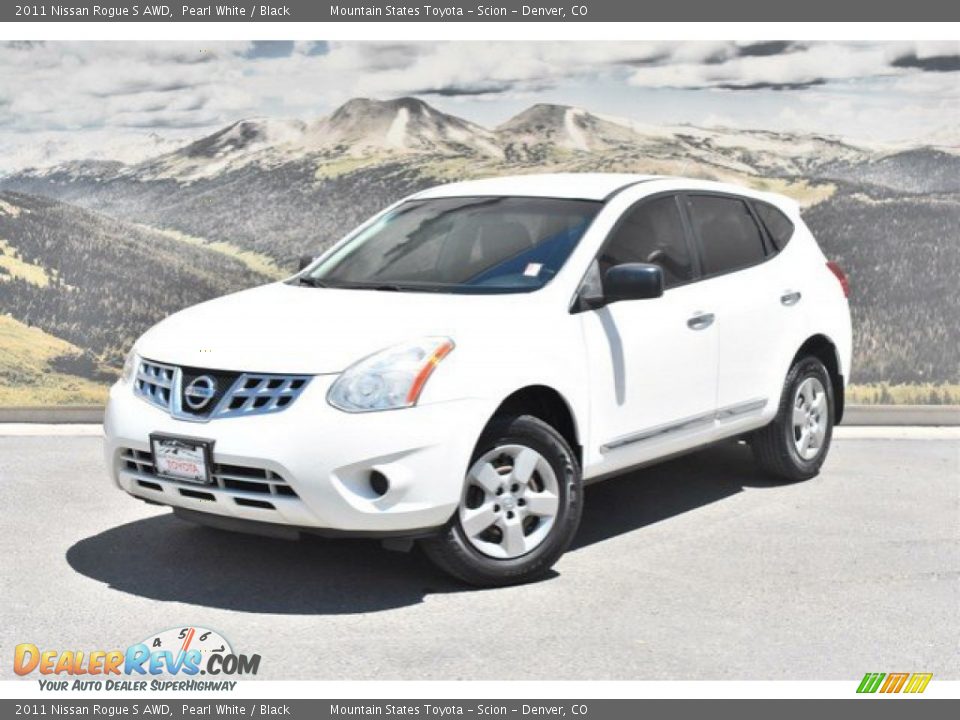 2011 Nissan Rogue S AWD Pearl White / Black Photo #5