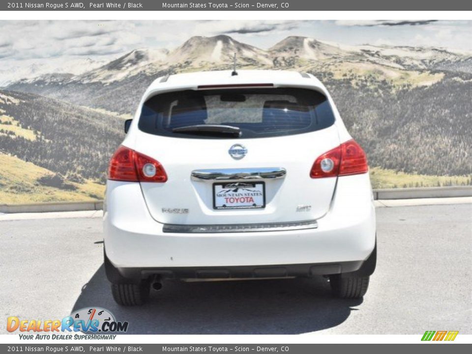 2011 Nissan Rogue S AWD Pearl White / Black Photo #8