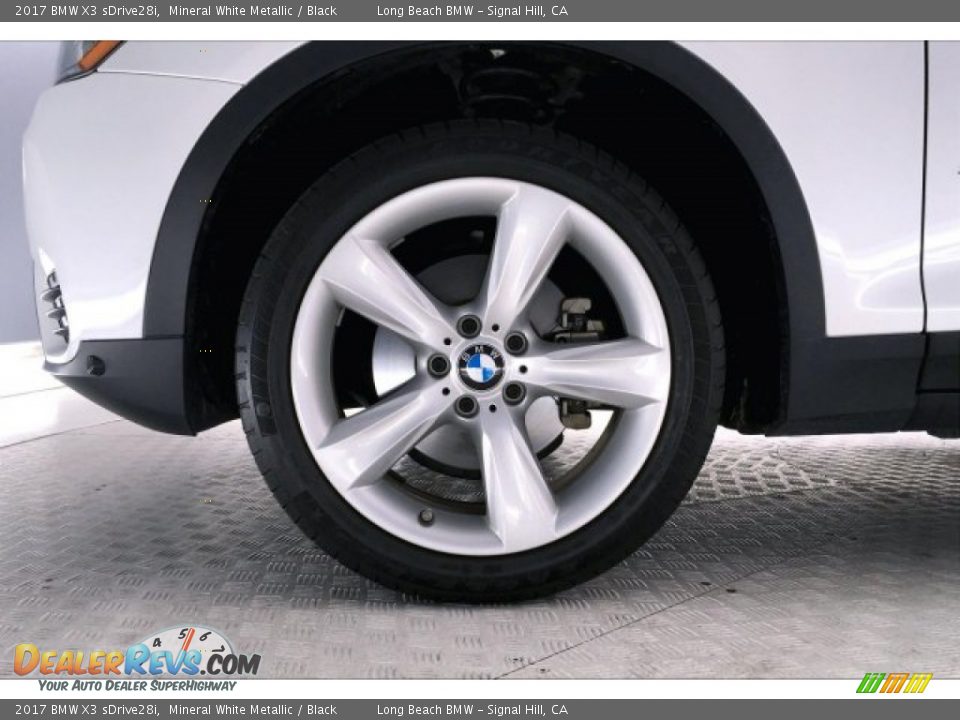 2017 BMW X3 sDrive28i Mineral White Metallic / Black Photo #8