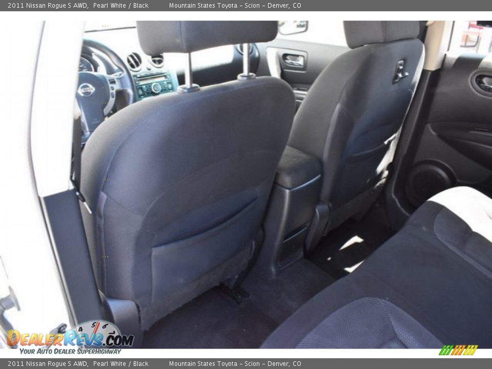 2011 Nissan Rogue S AWD Pearl White / Black Photo #19