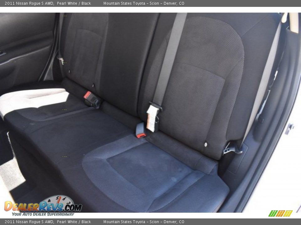 2011 Nissan Rogue S AWD Pearl White / Black Photo #21