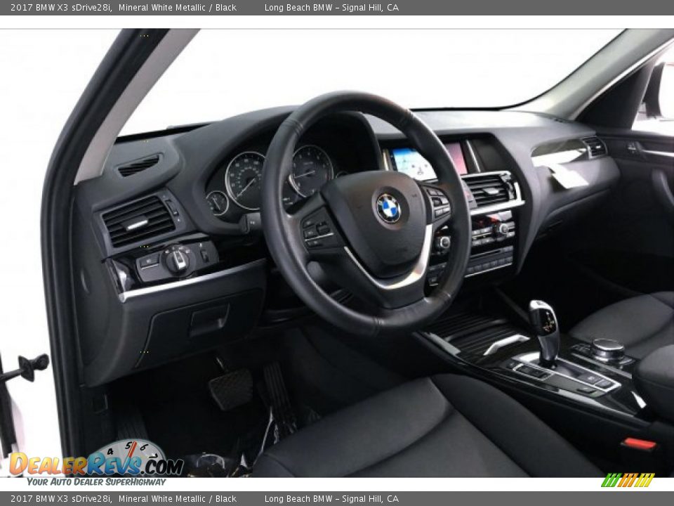 2017 BMW X3 sDrive28i Mineral White Metallic / Black Photo #17