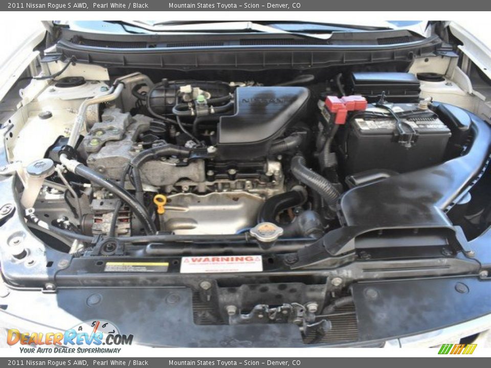 2011 Nissan Rogue S AWD Pearl White / Black Photo #27
