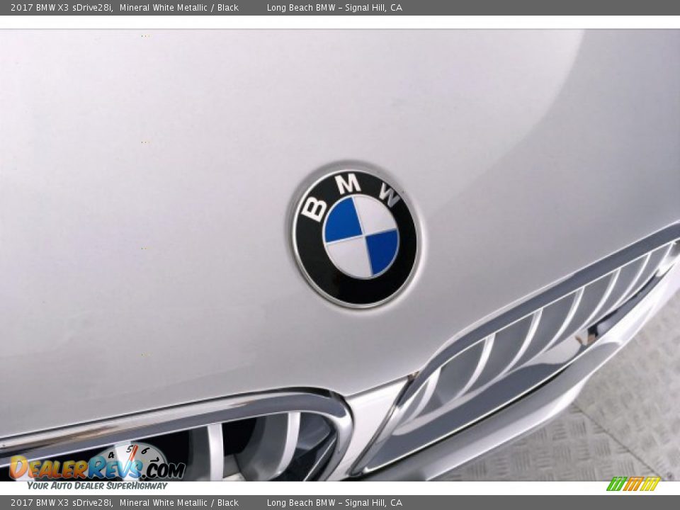2017 BMW X3 sDrive28i Mineral White Metallic / Black Photo #29
