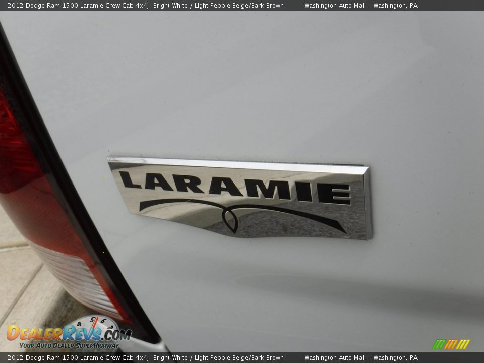 2012 Dodge Ram 1500 Laramie Crew Cab 4x4 Bright White / Light Pebble Beige/Bark Brown Photo #14