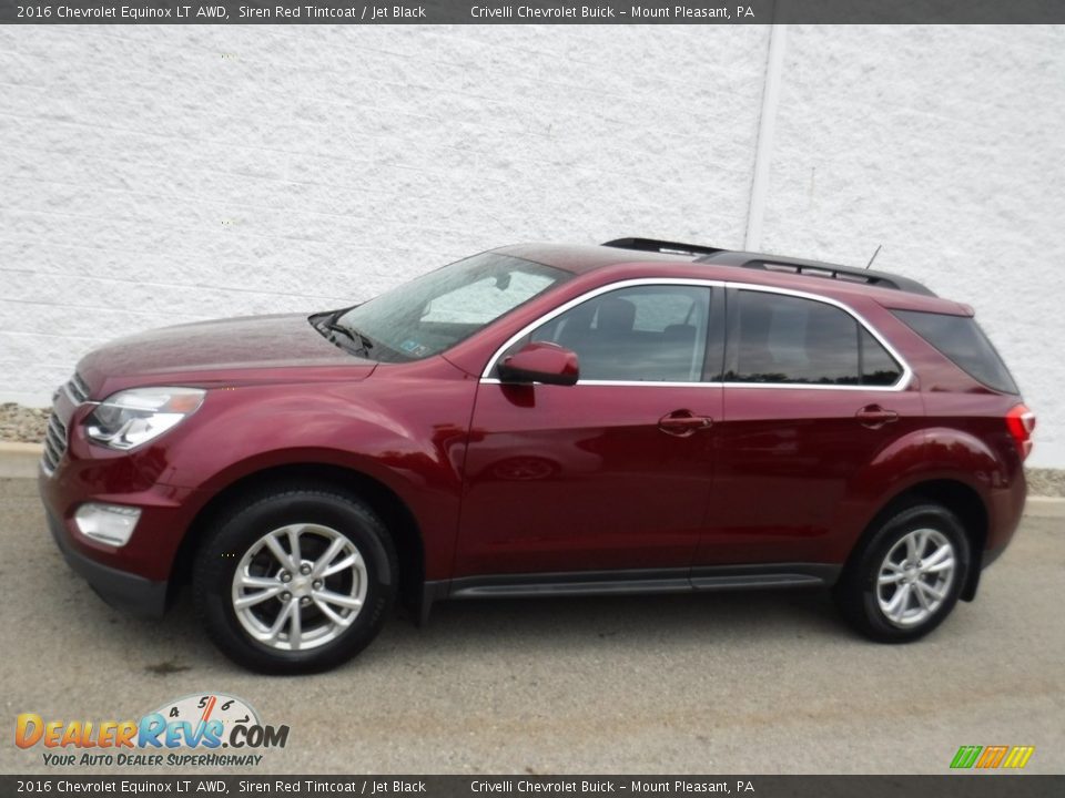 2016 Chevrolet Equinox LT AWD Siren Red Tintcoat / Jet Black Photo #2