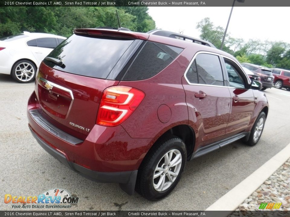 2016 Chevrolet Equinox LT AWD Siren Red Tintcoat / Jet Black Photo #6