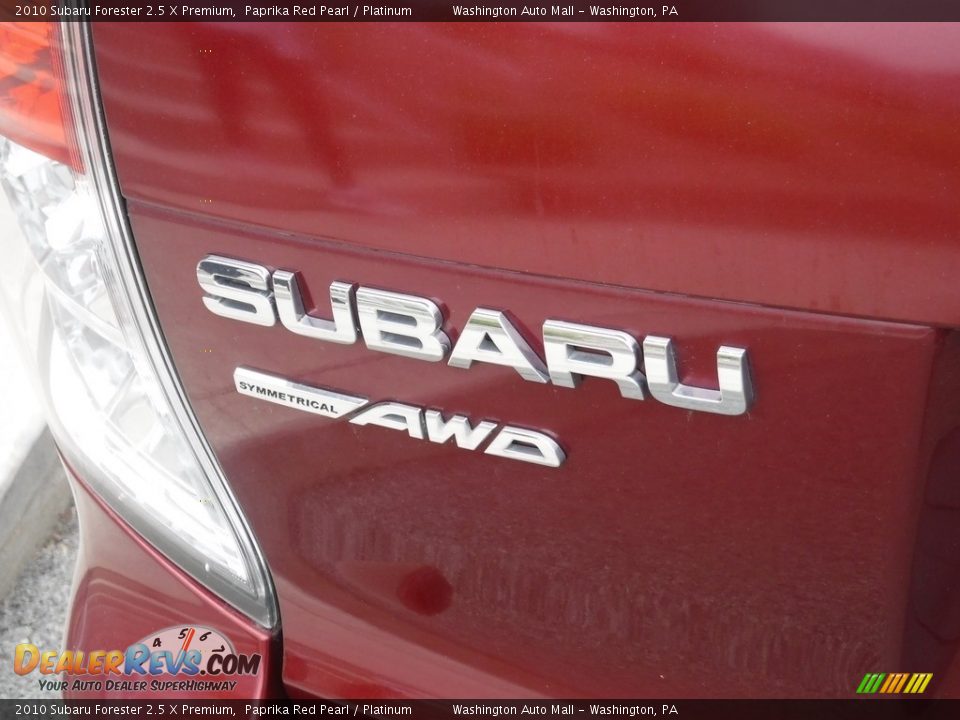 2010 Subaru Forester 2.5 X Premium Paprika Red Pearl / Platinum Photo #9
