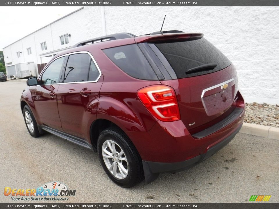 2016 Chevrolet Equinox LT AWD Siren Red Tintcoat / Jet Black Photo #8