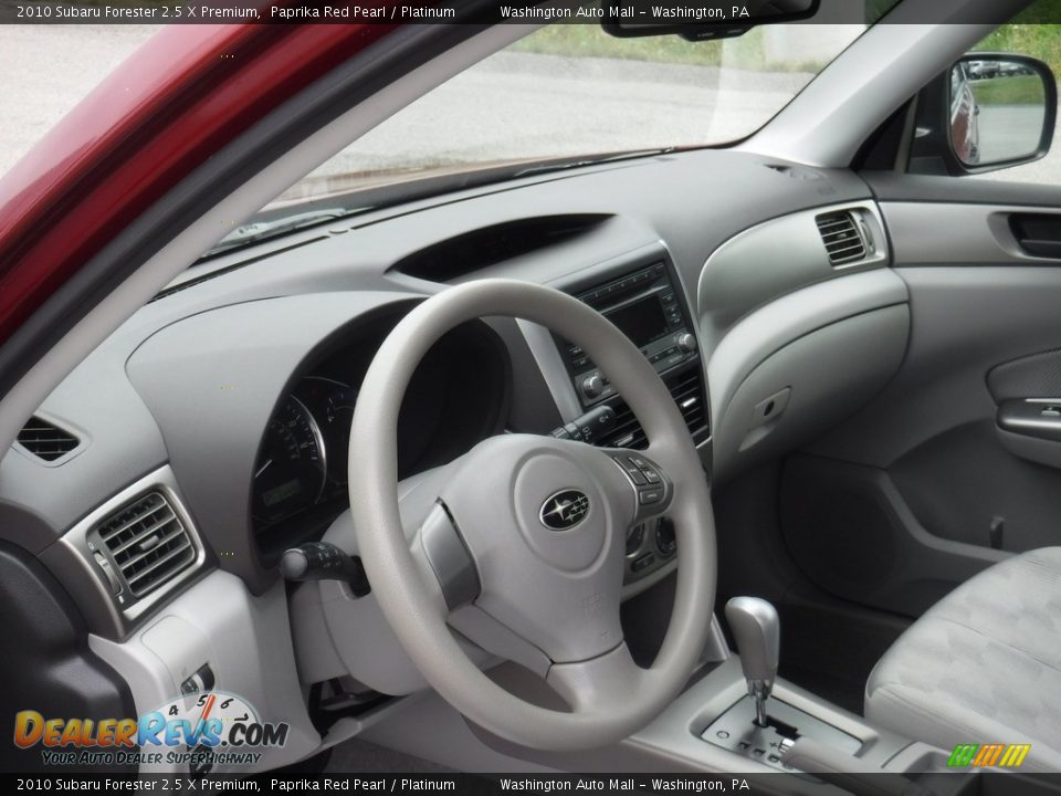 2010 Subaru Forester 2.5 X Premium Paprika Red Pearl / Platinum Photo #12