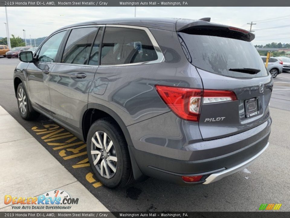 2019 Honda Pilot EX-L AWD Modern Steel Metallic / Gray Photo #5