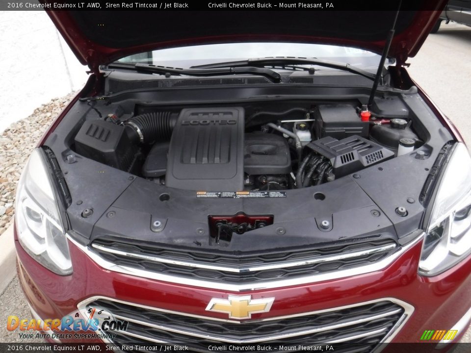 2016 Chevrolet Equinox LT AWD Siren Red Tintcoat / Jet Black Photo #11
