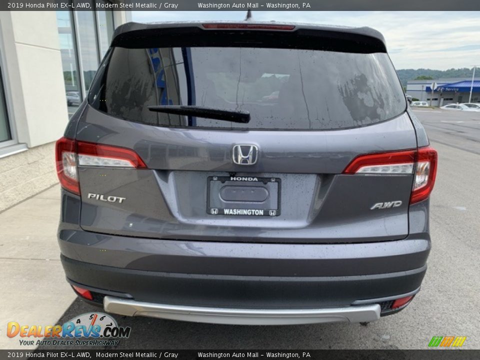 2019 Honda Pilot EX-L AWD Modern Steel Metallic / Gray Photo #6