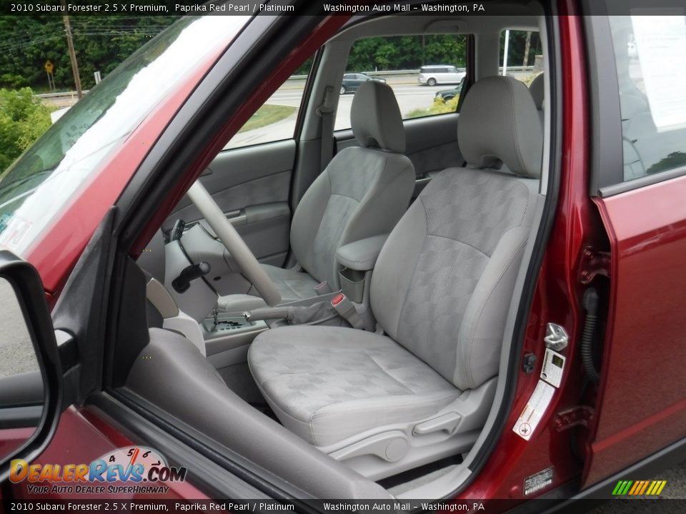 2010 Subaru Forester 2.5 X Premium Paprika Red Pearl / Platinum Photo #14