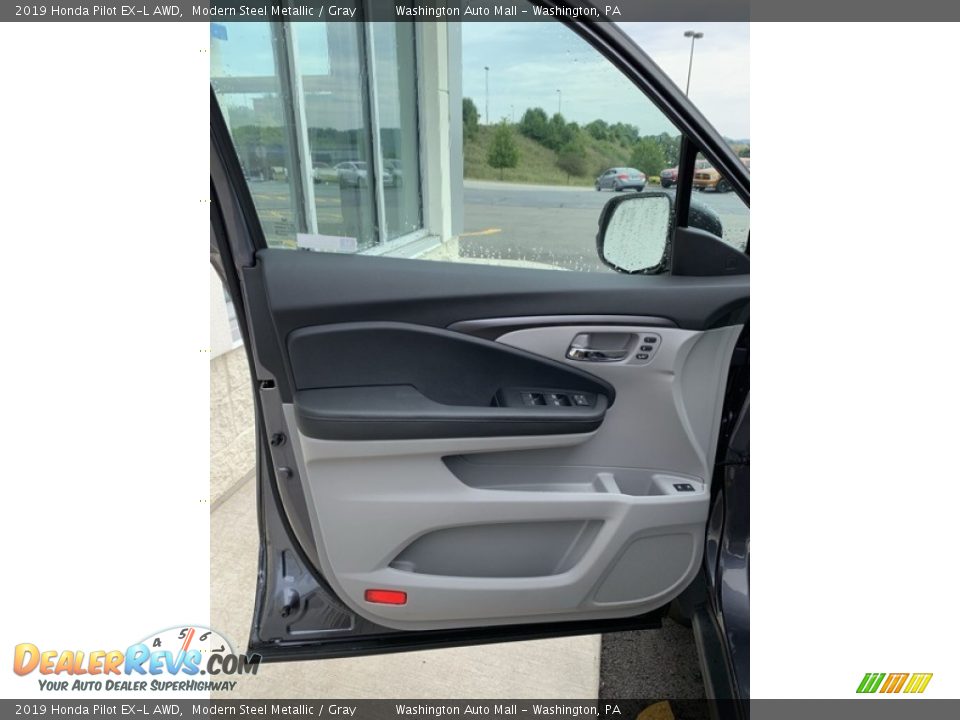 2019 Honda Pilot EX-L AWD Modern Steel Metallic / Gray Photo #10