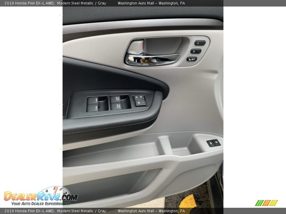 2019 Honda Pilot EX-L AWD Modern Steel Metallic / Gray Photo #11