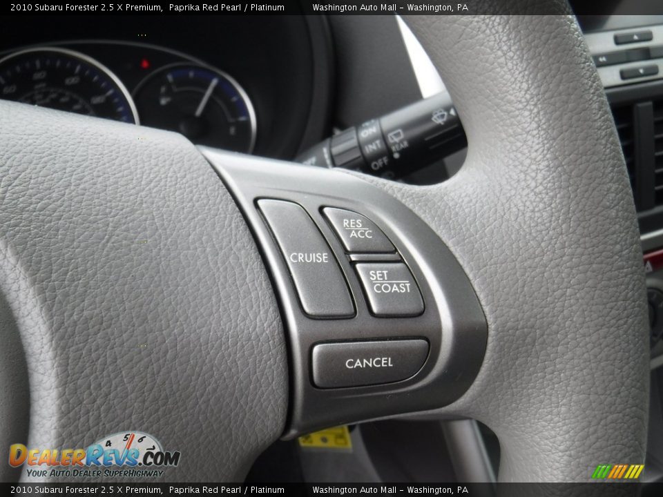 2010 Subaru Forester 2.5 X Premium Paprika Red Pearl / Platinum Photo #18