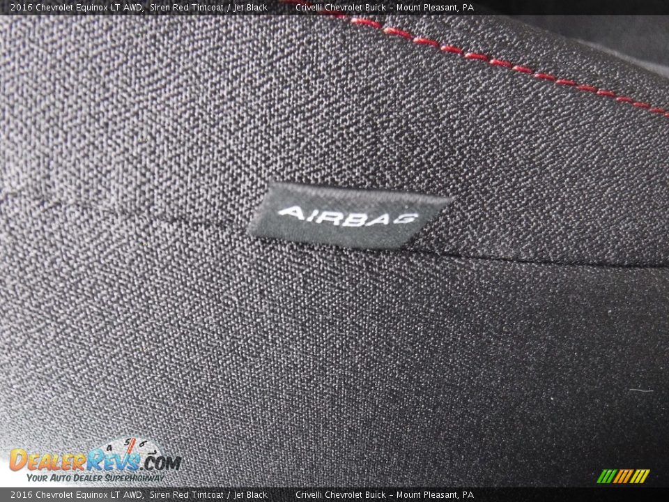 2016 Chevrolet Equinox LT AWD Siren Red Tintcoat / Jet Black Photo #15