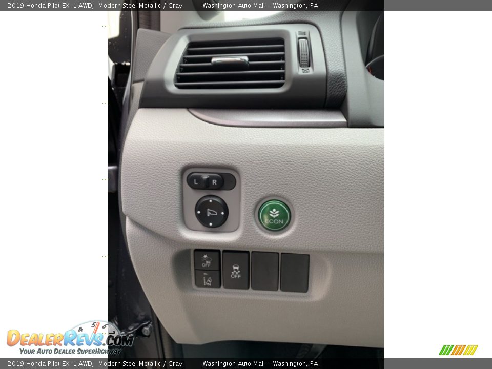 2019 Honda Pilot EX-L AWD Modern Steel Metallic / Gray Photo #12