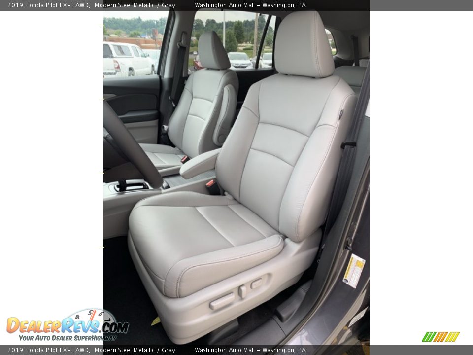 2019 Honda Pilot EX-L AWD Modern Steel Metallic / Gray Photo #14