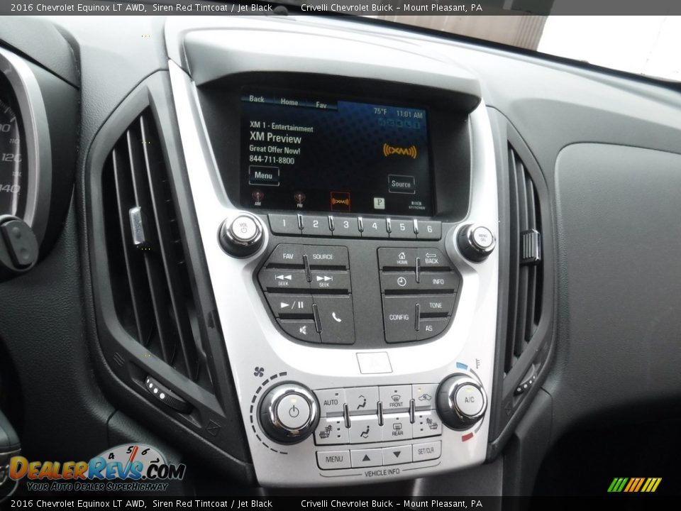 2016 Chevrolet Equinox LT AWD Siren Red Tintcoat / Jet Black Photo #18