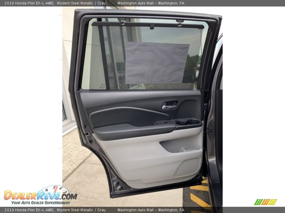2019 Honda Pilot EX-L AWD Modern Steel Metallic / Gray Photo #16