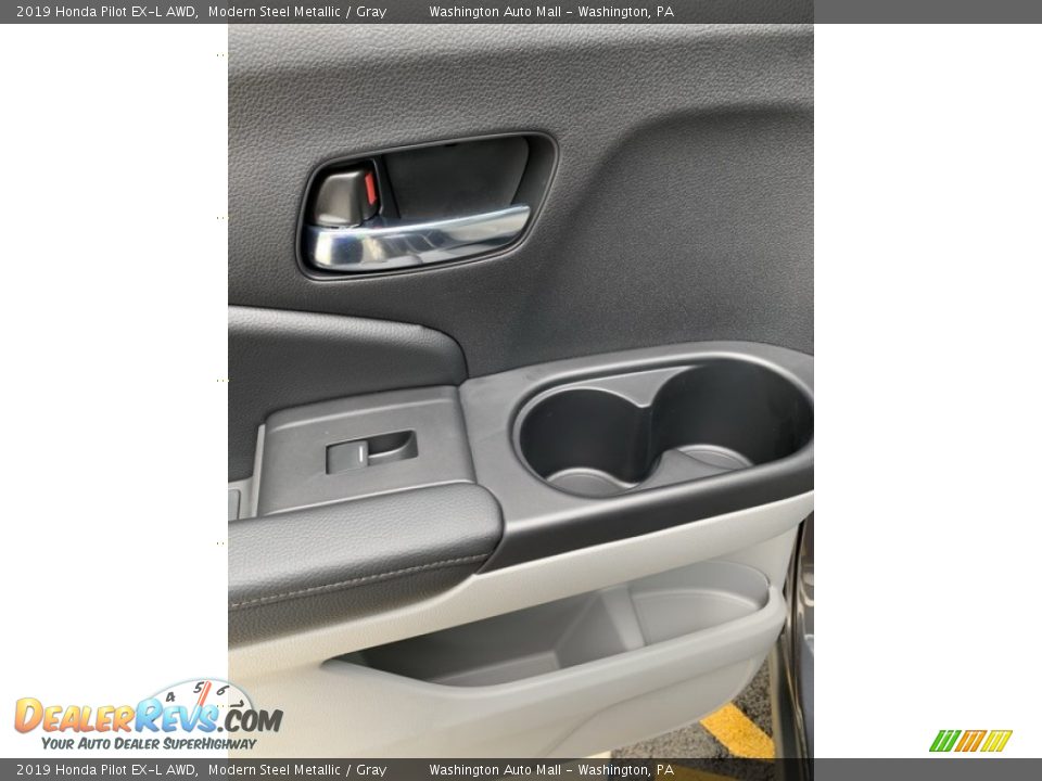 2019 Honda Pilot EX-L AWD Modern Steel Metallic / Gray Photo #17
